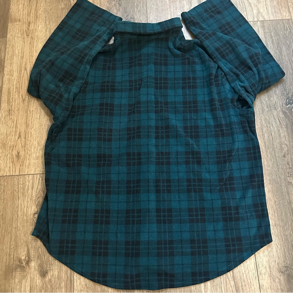 Victoria's Secret Polar Fleece Jogger Pajama Set, Green Plaid,‎ XL - Picture 5 of 10